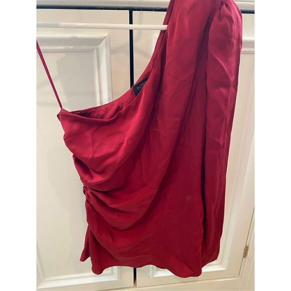 INTERMIX Ramona Silk One-Shoulder Top - Picture 5 of 12